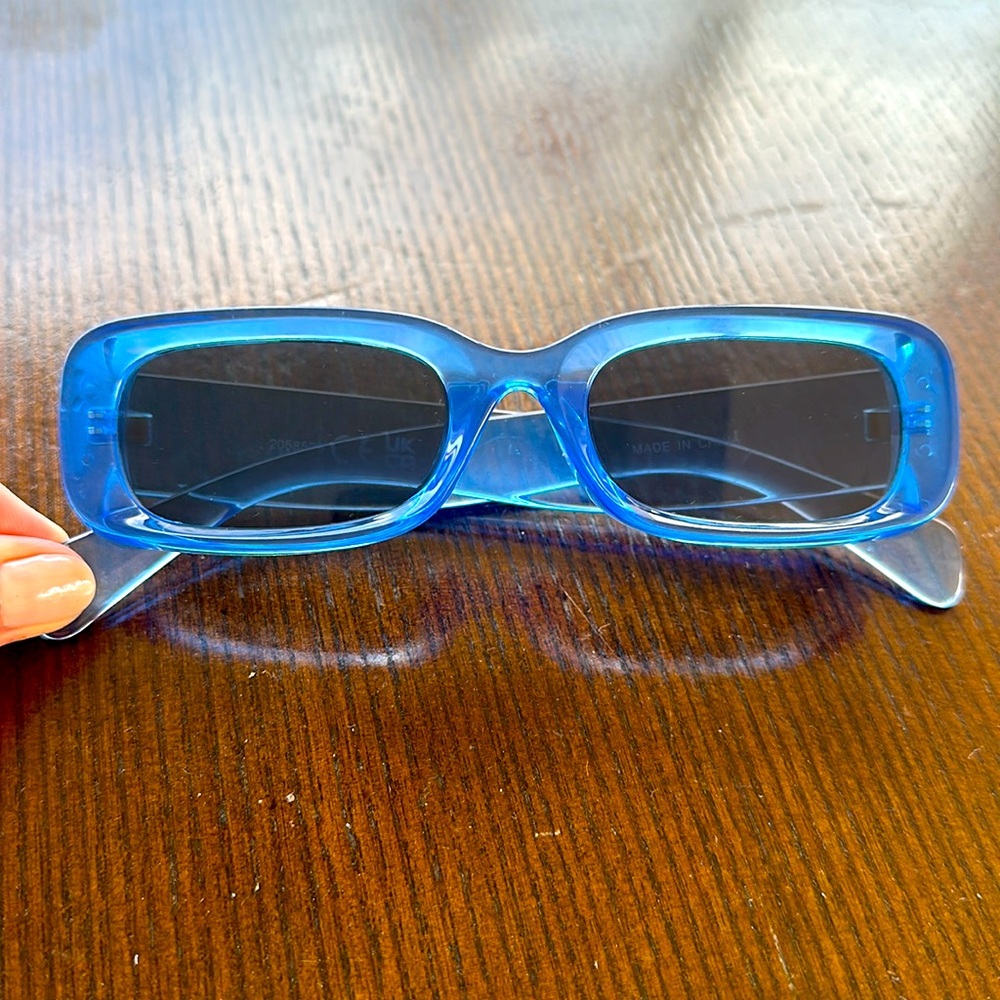 Blue Sunglasses - fun bright thick plastic frame